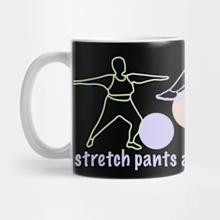 Stretch Pants are my Happy Place in pastel colors Mug